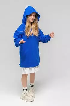 Платье хлопковое с капюшоном nininono