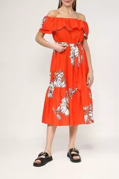 Платье хлопковое с открытыми плечами Desigual