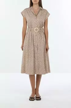 Платье хлопковое с поясом TWINSET