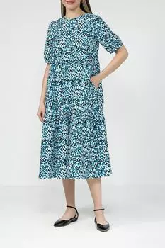 Платье хлопковое с принтом BELUCCI