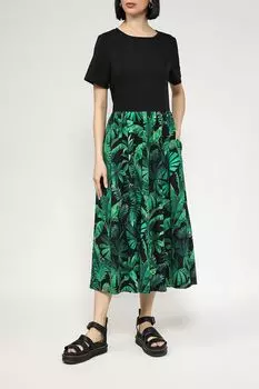 Платье хлопковое с принтом BELUCCI