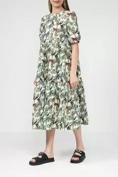 Платье хлопковое с принтом BELUCCI