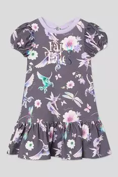 Платье хлопковое с принтом Choupette