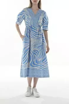 Платье хлопковое с принтом Cinque