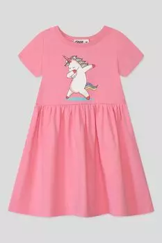 Платье хлопковое с принтом GIOCO