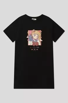 Платье хлопковое с принтом GIOCO