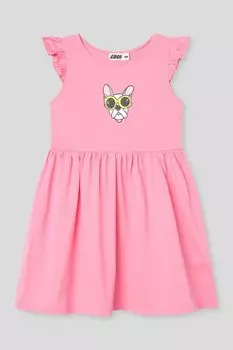 Платье хлопковое с принтом GIOCO