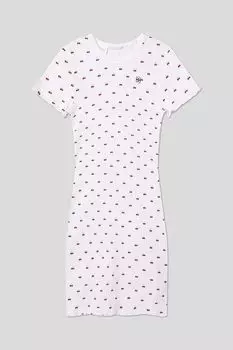 Платье хлопковое с принтом Guess