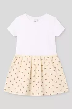 Платье хлопковое с принтом KIDSPARAD