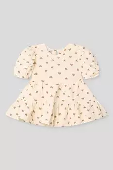 Платье хлопковое с принтом KIDSPARAD