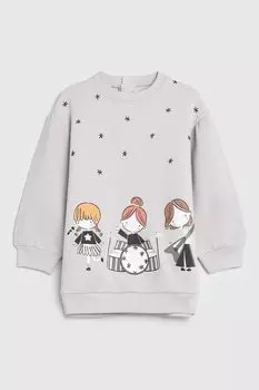 Платье хлопковое с принтом Mayoral