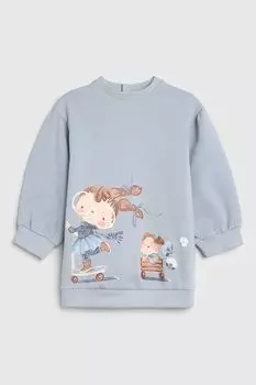 Платье хлопковое с принтом Mayoral