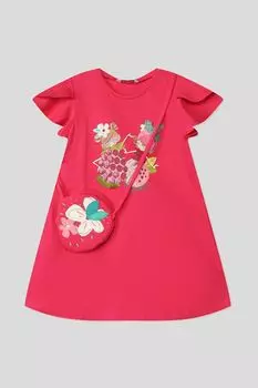 Платье хлопковое с принтом Mayoral