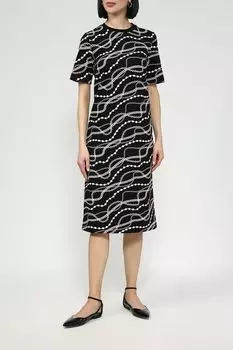 Платье хлопковое с принтом SABRINA SCALA