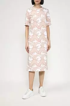 Платье хлопковое с принтом SABRINA SCALA