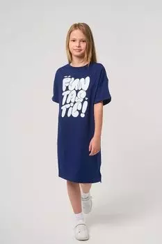 Платье хлопковое с принтом Smena