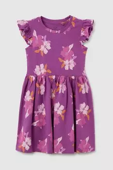 Платье хлопковое с рюшами и принтом OVS