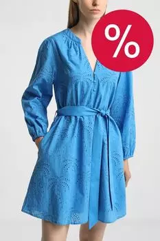 Платье хлопковое с шитьем Desigual