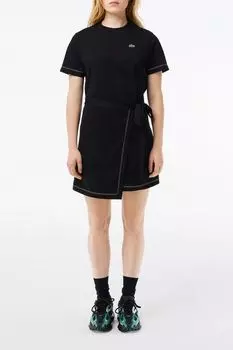 Платье хлопковое с юбкой на запахе Lacoste