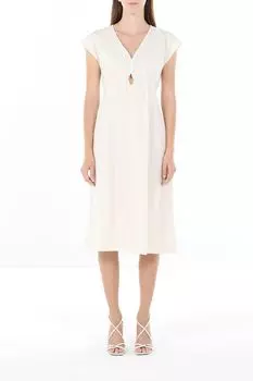 Платье хлопковое с v-вырезом OVS