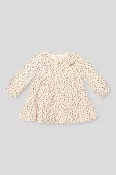 Платье хлопковое с воланом и принтом Fagottino