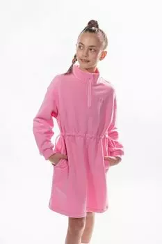 Платье хлопковое с воротником на молнии 1st.