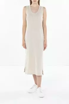 Платье хлопковое в полоску Piombo