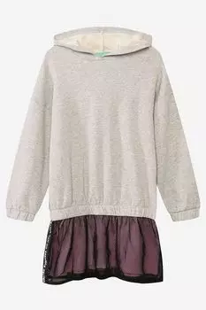 Платье-худи с имитацией юбки Benetton