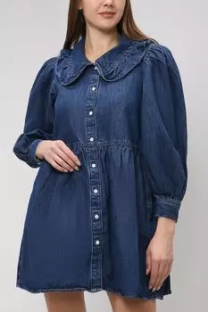 Платье из денима с объемными рукавами LEVI'S
