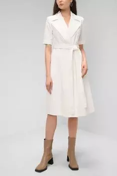 Платье из денима с поясом Paola Ray