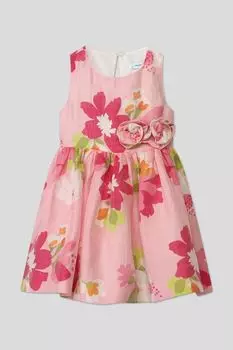 Платье из льна с принтом Mayoral