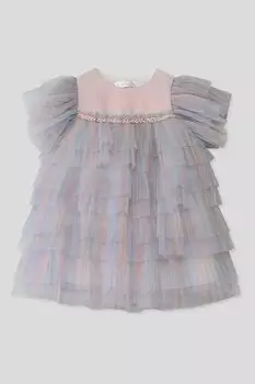 Платье из плиссированной сетки Choupette