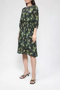 Платье из вискозы с цветочным принтом BELUCCI