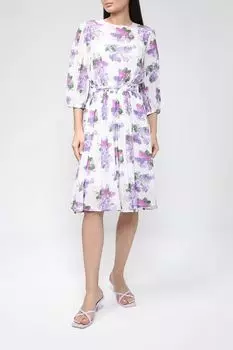 Платье из вискозы с цветочным принтом BELUCCI