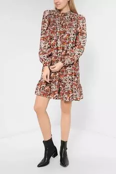 Платье из вискозы с цветочным принтом Vero Moda