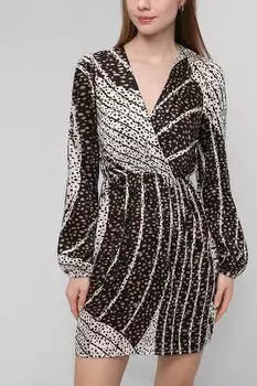 Платье из вискозы с принтом Rinascimento