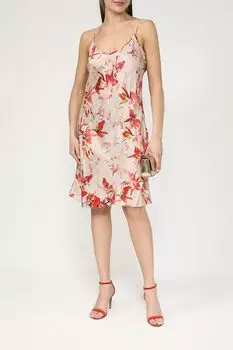 Платье-комбинация с цветочным принтом BOSS