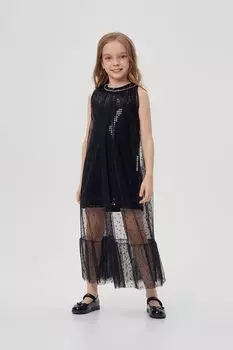 Платье комбинированное с пайетками Choupette