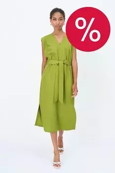 Платье льняное без рукавов ElectraStyle