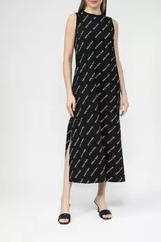 Платье макси хлопковое с принтом SABRINA SCALA