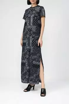 Платье макси хлопковое с разрезами BELUCCI