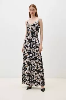 Платье макси на бретельках с принтом BELUCCI