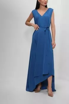 Платье макси с ассиметричным разрезом BOSS