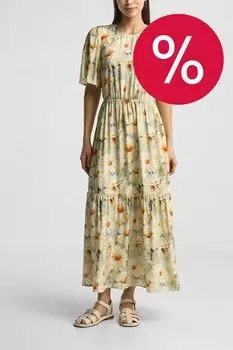 Платье макси с коротким рукавом BELUCCI