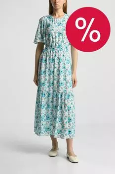 Платье макси с коротким рукавом BELUCCI