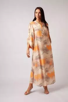 Платье макси с разрезами и принтом ESFIR