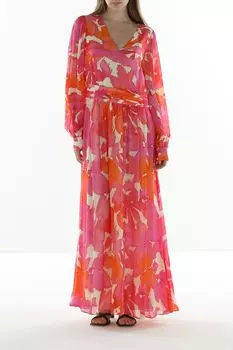 Платье макси с V-вырезом Comma