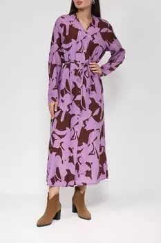 Платье-миди из смеси вискозы и хлопка Marc O'Polo