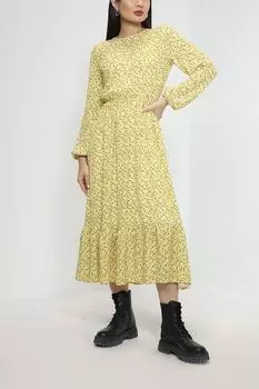 Платье миди с цветочным принтом BELUCCI