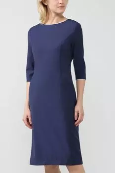 Платье миди с круглым вырезом SABRINA SCALA